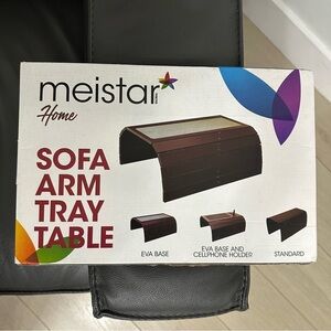 Meistar Home Sofa Arm Tray Table Phone Holder Convenience Protects Sofa EUC